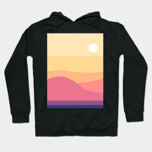 Retro Beach Landscape Hoodie